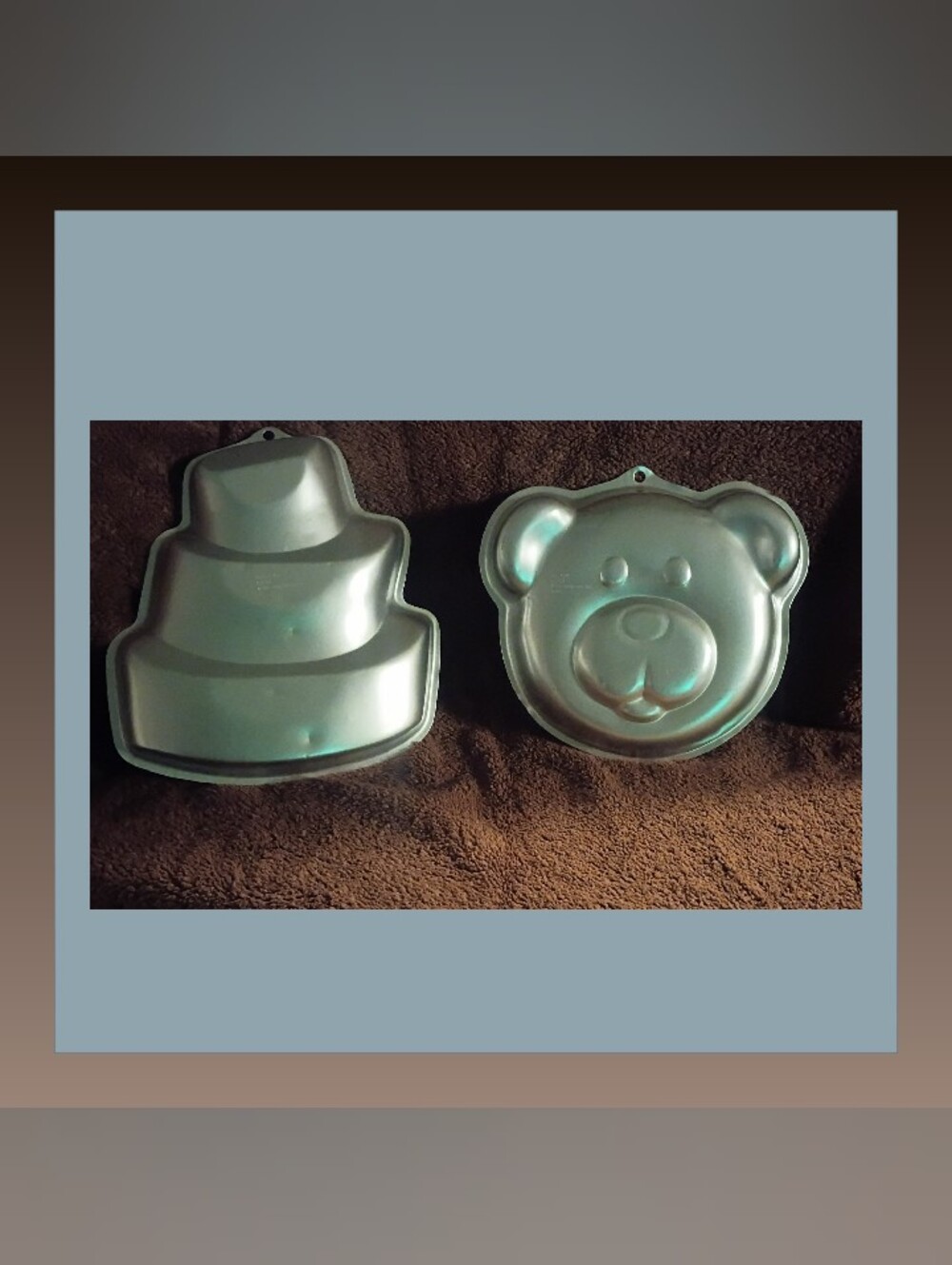 Pair Of Aluminum Character Cake Pans By Wilton